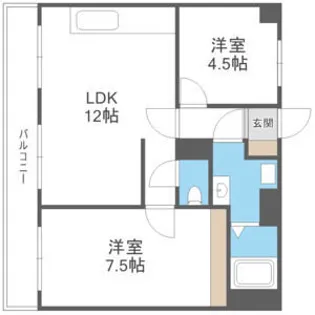 シティハイツ北23【3階】の間取り