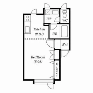 アーバンポイムB棟【B203号室】の間取り