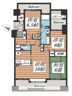 ダイアパレス植物園通【1103号室】の間取り