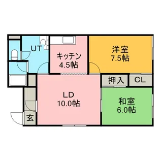 フラワーハウス【201号室】の間取り