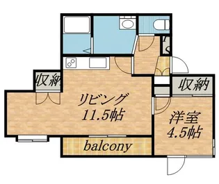 エンブレム新琴似【3階】の間取り