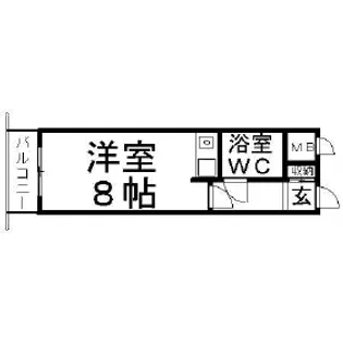 ダイアパレス植物園前【507号室】の間取り