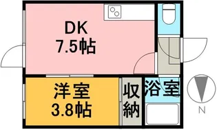 アーバンコート元町Ⅰ【201号室】の間取り