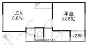 コートブランシェ【3階】の間取り