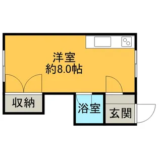 ベイ桂岡Ⅱ【201号室】の間取り