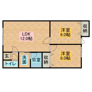 サンハイツ清水【103号室】の間取り