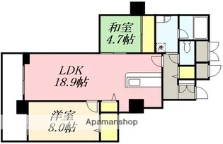 プレミスト小樽ステーションタワー【406号室】の間取り