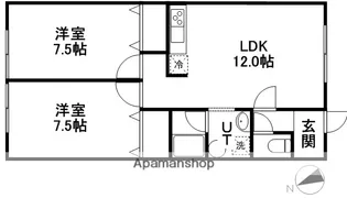 ライフ北一星(キタイッセイ)【202号室】の間取り
