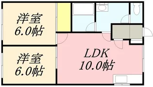 プラムハイツ【102号室】の間取り