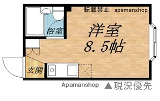 コーポ笹岡【102号室】の間取り