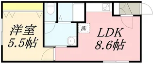 メゾンド・YM【202号室】の間取り