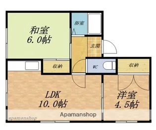 サンコーポ新光【105号室】の間取り