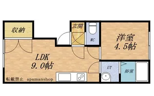 コモド東雲【101号室】の間取り