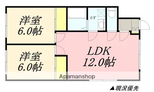 パークサイド花園【B号室】の間取り
