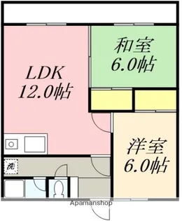 長谷川コーポ【102号室】の間取り