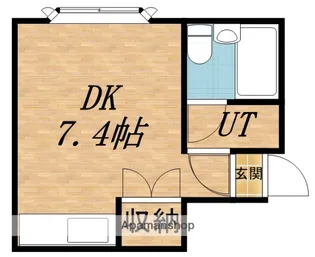 キャッスルコートS1【207号室】の間取り