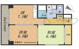 マリンハイム【504号室】の間取り