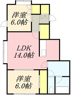 Y2KプラスⅡ【102号室】の間取り