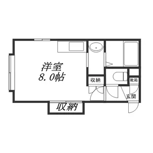 写楽舘93【201号室】の間取り