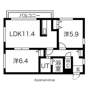 グランシャリオ【3階】の間取り