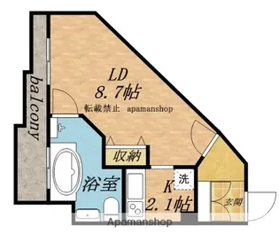 VISTA東雲【2階】の間取り
