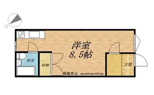 1Rの間取り画像