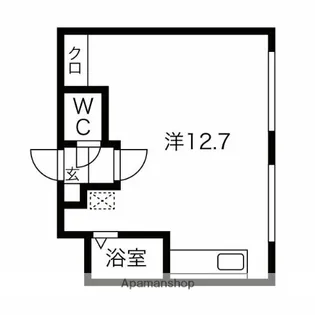 トロピカルハイツ桂岡【410号室】の間取り