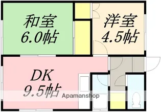 高山アパート【2階左号室】の間取り