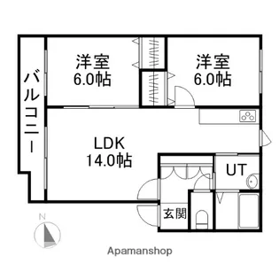 光アヴェニュー25【303号室】の間取り
