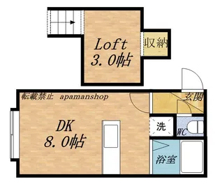 1Rの間取り画像