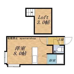 1Rの間取り画像