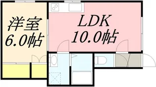 サフランA【B号室】の間取り