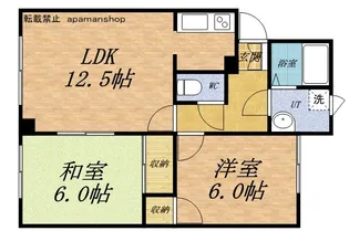 和光ハイツ 2号棟【201号室】の間取り