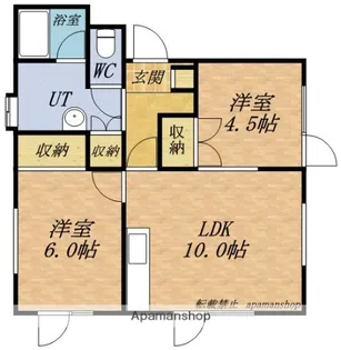 スマイルホーム桜【202号室】の間取り
