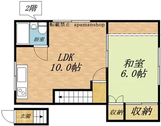 花寿荘【201号室】の間取り