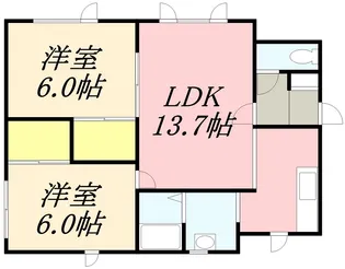 ライムヒルズ【205号室】の間取り