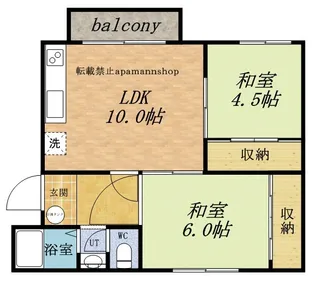グリーンハイツ【201号室】の間取り
