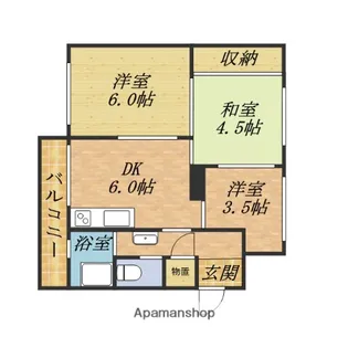 新光ハイツ【Aー3-5号室】の間取り