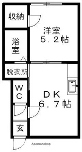 リバティヒル【203号室】の間取り
