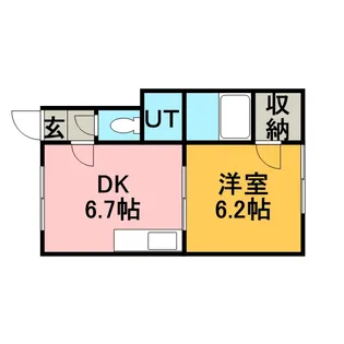 リバティヒル【202号室】の間取り