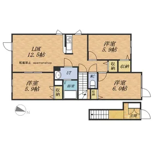 シャーメゾンモンルージュ【203号室】の間取り