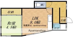 プリンセスコート【201号室】の間取り