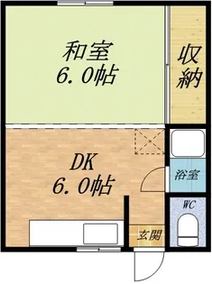 ハイツ大正庵Ⅱ【305号室】の間取り