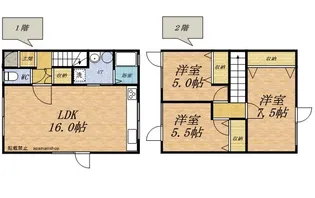 コーポリバー【102号室】の間取り
