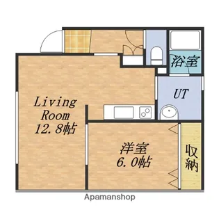 はりまや南【105号室】の間取り