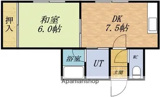 キャナル入船【102号室】の間取り