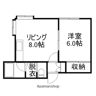 キャナル入船【203号室】の間取り