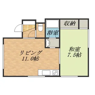 秀マンション【102号室】の間取り