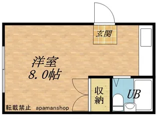 トミセンシャ【101号室】の間取り