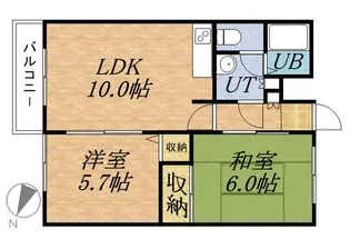 ベルヴィコート最上【305号室】の間取り